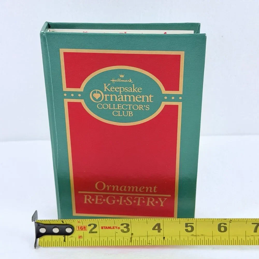 Vintage 1987 Hallmark Keepsake Ornament Collector's Club Registry Binder Book